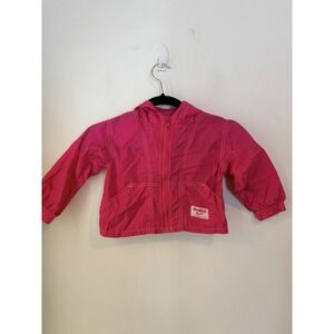 Vintage OshKosh B'gosh 24M Pink Convertible Jacket Backpack 90s Rare